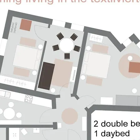 Lägenhet Leben Im Textilviertel - Stilvolle - Zentral Und Ruhig *